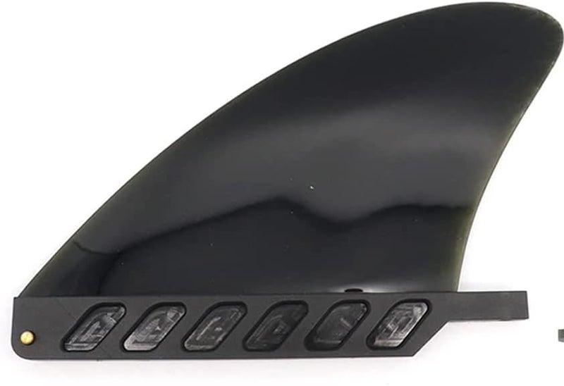 bohally 4.6" Soft Surf Fin Orange&Black for Surf Boards, SUP Paddleboards or Water SUP with No Tool fin Screw - Image 3